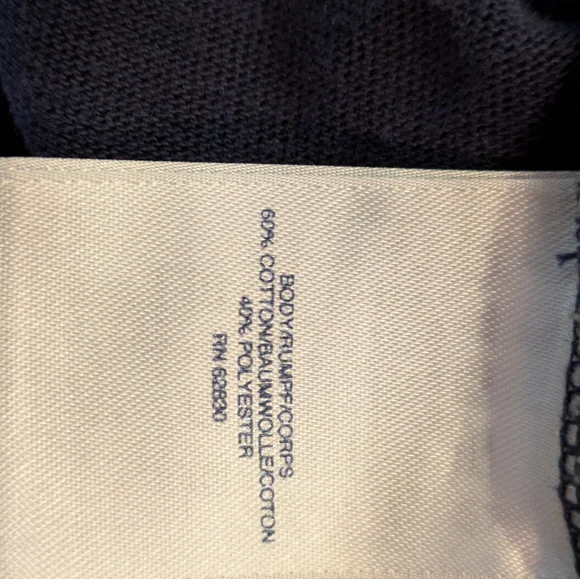 Lands End Long Sleeve Polka Dot Blue White Dress, Girls Medium (10-12) - Picture 8 of 8